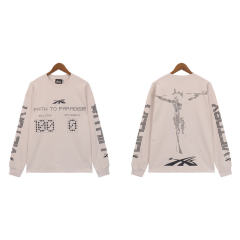 Hellstar Studios Long Sleeve T-Shirt Beige Black