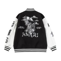 Cupid Varsity Jacket Black