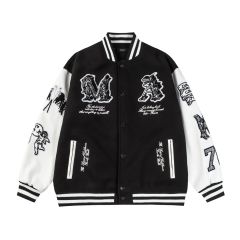 Cupid Varsity Jacket Black