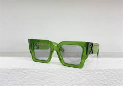 1:1 quality version Off White Arrow Logo Wide Leg Square Frame Sunglasses 6 colors
