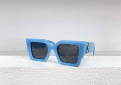 1:1 quality version Off White Arrow Logo Wide Leg Square Frame Sunglasses 6 colors