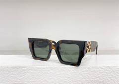 1:1 quality version Off White Arrow Logo Wide Leg Square Frame Sunglasses 6 colors