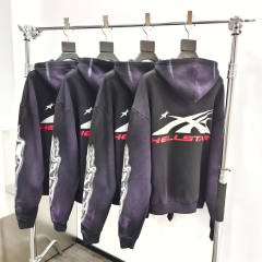 1:1 quality version Hellstar Airbrushed Skull Demon Wind Hoodie with NFC tag