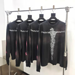 1:1 quality version Hellstar HS QR Code Man Long Sleeve T-Shirt with NFC Tag