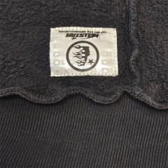 1:1 quality version Hellstar Silver Flame Logo Hoodie with NFC Tag