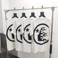 1:1 quality version Hellstar White Classic Back Large Logo Tee with NFC Tag