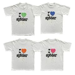 Spider Classic Fomaing Print T-Shirt Tee White 4 Colors