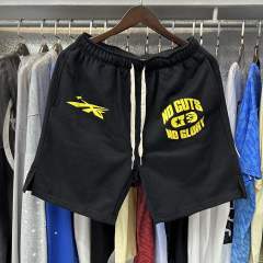 Hellstar No Cuts No GLory Shorts Black Blue