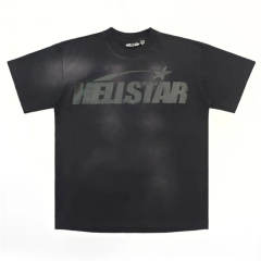 1:1 quality version Hellstar Classic Black Logo Tee with NFC Tag