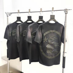 1:1 quality version Hellstar Classic Black Logo Tee with NFC Tag