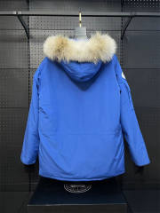 Canada G**se Down Expedition Puffer Jacket Blue YKK Blue Zipper