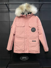 Canada G**se Down Expedition Puffer Jacket Pink YKK Zipper