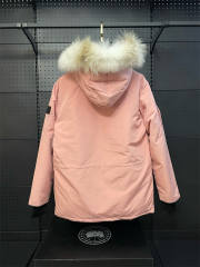 Canada G**se Down Expedition Puffer Jacket Pink YKK Zipper