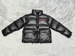P**DA Duck Down Puffer Jacket Black Color (Removable sleeves)