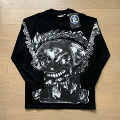 Hellstar Back score printed long sleeve T-shirt