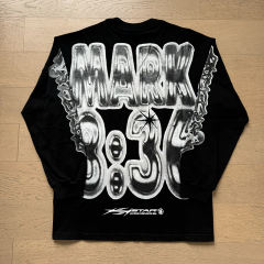 Hellstar Back score printed long sleeve T-shirt