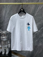 Chr0me Hearts Blue Cross Tee T-Shirt Black White