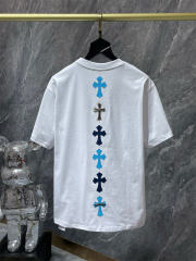 Chr0me Hearts Blue Cross Tee T-Shirt Black White