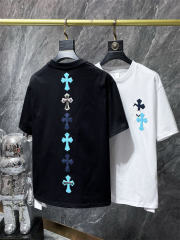 Chr0me Hearts Blue Cross Tee T-Shirt Black White