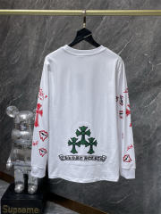 Chr0me Hearts Lips Long-Sleeve T-Shirt White Black