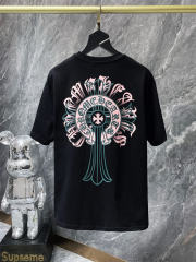 Chr0me Hearts Rheinstone Tee T-Shirt Black White Gray