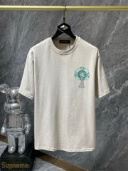 Chr0me Hearts Rheinstone Tee T-Shirt Black White Gray