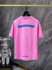 Chr0me Hearts Banner Logo Tee T-Shirt Blue Pink