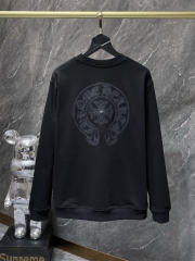 Chr0me Hearts Classic Logo Crewneck Sweatshirt Black White