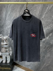 Chr0me Hearts Embroidery Lip Tee T-Shirt Black
