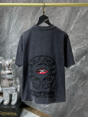Chr0me Hearts Embroidery Lip Tee T-Shirt Black