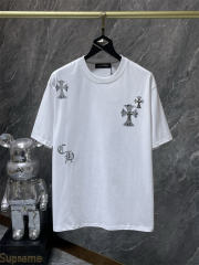 Chr0me Hearts Gray Cross Tee T-Shirt Black White