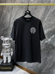 Chr0me Hearts Rheinstone Logo Tee T-Shirt Black White