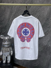 Chr0me Hearts Horseshoe Logo Tee T-Shirt Black White