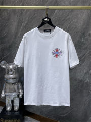 Chr0me Hearts Cross Logo Tee T-Shirt Black White