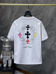 Chr0me Hearts Cross Logo Tee T-Shirt Black White