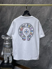 Chr0me Hearts Cross Logo Tee T-Shirt Black White