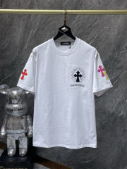 Chr0me Hearts Cross Logo Tee T-Shirt Black White