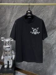 Chr0me Hearts Cross Logo Tee T-Shirt Black White