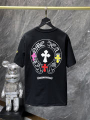 Chr0me Hearts Cross Logo Tee T-Shirt Black White