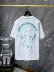 Chr0me Hearts Cross Logo Tee T-Shirt Black White