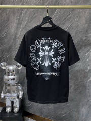 Chr0me Hearts Cross Logo Tee T-Shirt Black White