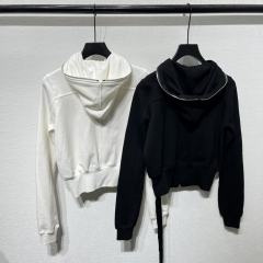 1:1 Quality R*ck Οwens Women Hoodie Black White