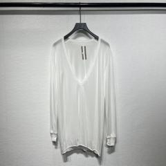 1:1 Quality R*ck Οwens Dylan Light Cotton Long Sleeve T-shirt In Black White