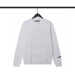 CH Long-Sleeve Crewneck Sweatshirt Black White