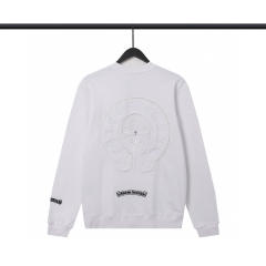 CH Long-Sleeve Crewneck Sweatshirt Black White