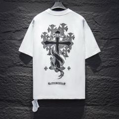 Chr0me Hearts Cross Logo Tee T-Shirt Black White