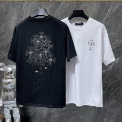 Chr0me Hearts Cross Logo Tee T-Shirt Black White