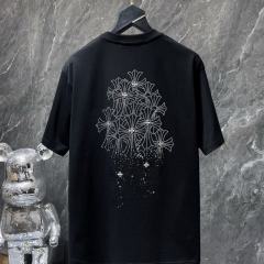 Chr0me Hearts Cross Logo Tee T-Shirt Black White