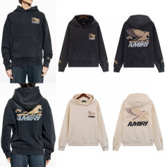Pegasus Cotton Sweatshirt Hoodie (White/Black)