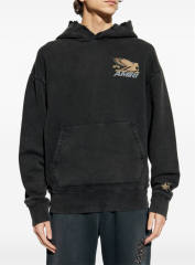 Pegasus Cotton Sweatshirt Hoodie (White/Black)